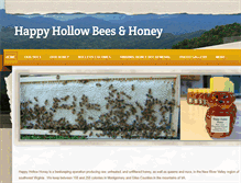 Tablet Screenshot of happyhollowhoney.com